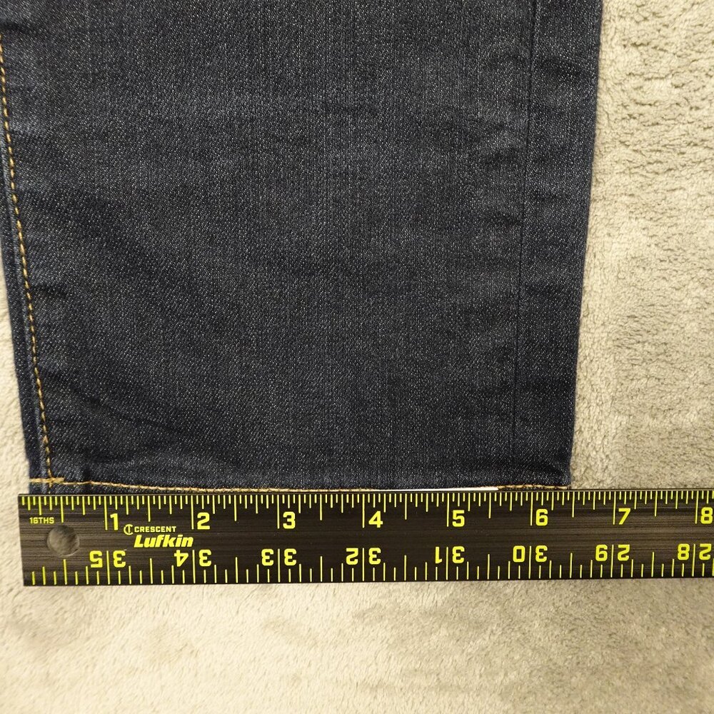 PAIGE Indigo Stream Mid Rise Straight Leg Jeans 26 - Picture 8 of 13